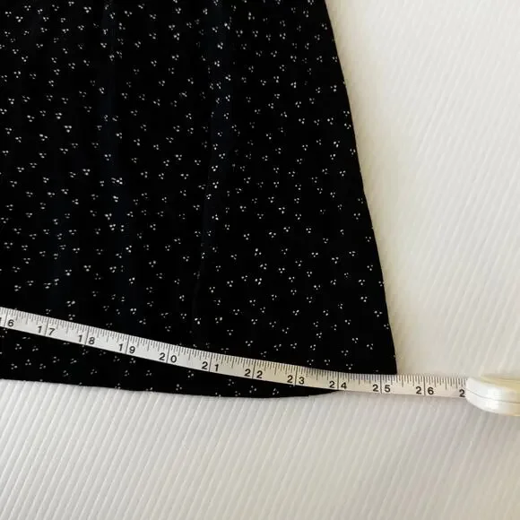 Anthropologie Skirted Wide Leg Pants Black Polka Dot Culottes Skirty Festival 8 - Picture 16 of 16